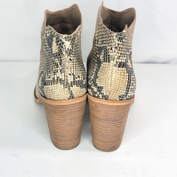 Dolce Vita Leather and Animal Print Booties Size 10. S1278 - Picture 5 of 6